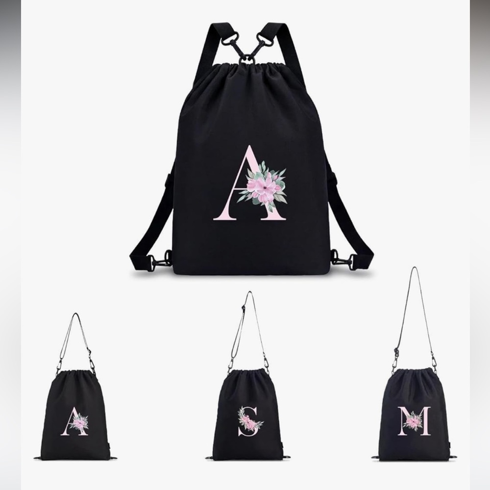 A BAG Personalised Drawstring Bag for Women, 4-in-1